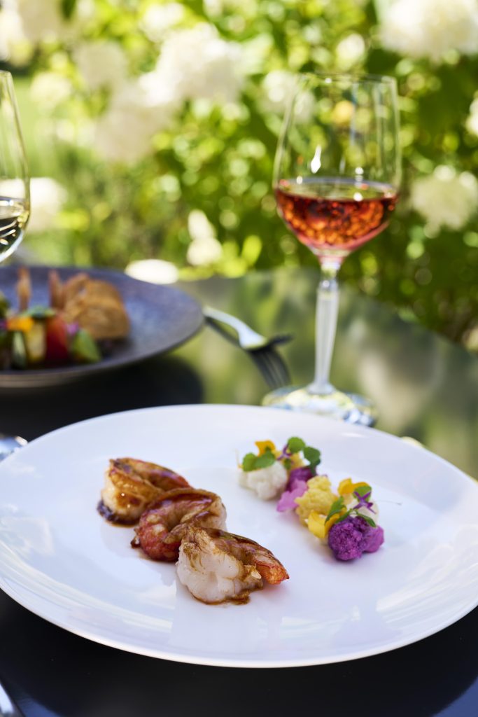 plat chateau hochberg restaurant bistronomique en alsace chef michel scheidler gourmand terrasse 